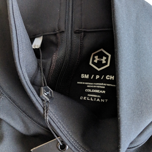 NWT Under Armour long sleeve Black top (S) - Picture 3 of 12